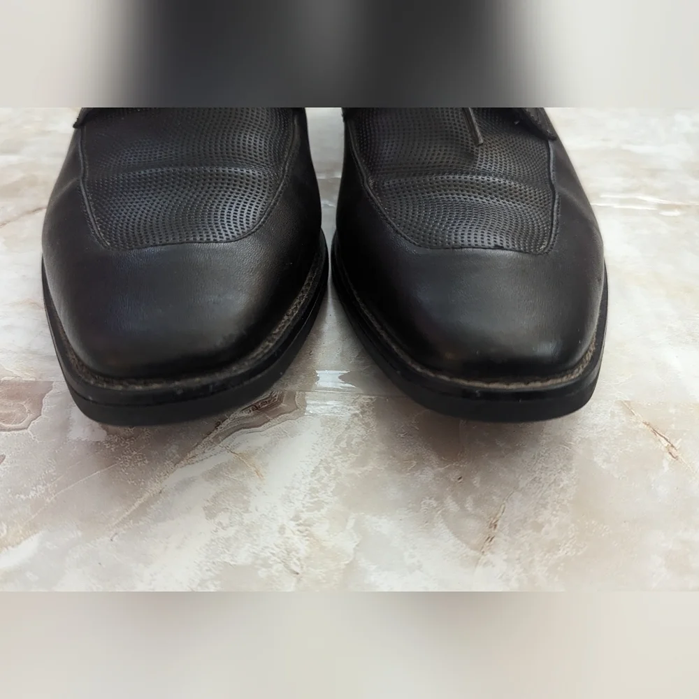 Calvin Klein Man's  RAMBERT Leather Oxfords  Black  Shoes Size 7M